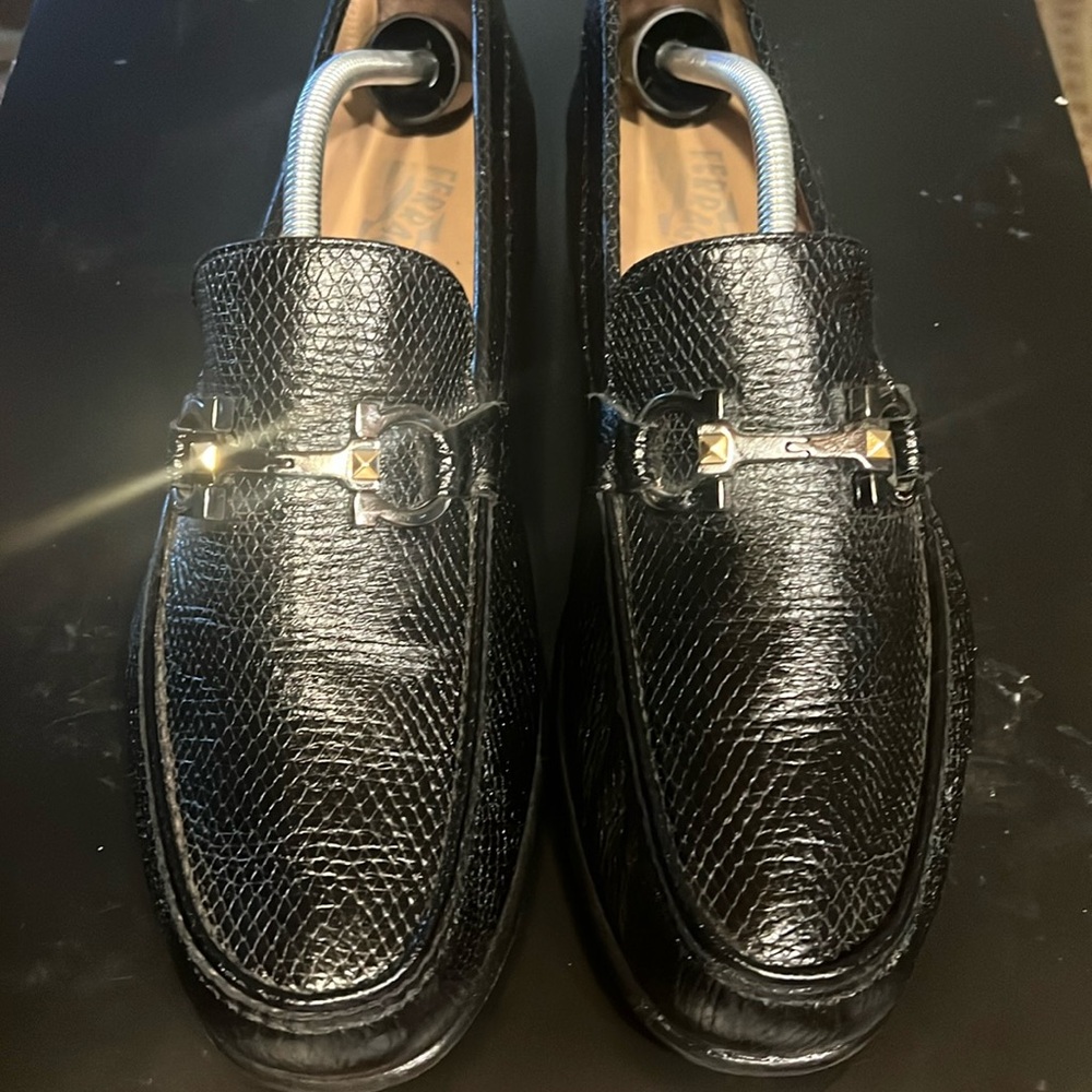 Salvatore Ferragamo black loafers